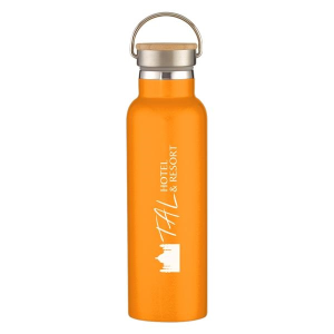 21 Oz. Tipton Stainless Steel Bottle With Wood Lid