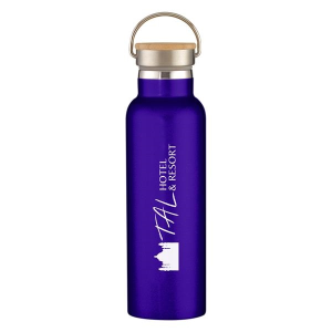 21 Oz. Tipton Stainless Steel Bottle With Wood Lid