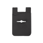 Silicone Card Holder with Metal Ring Phone Stand