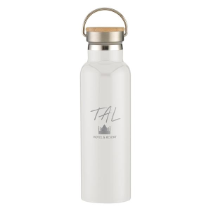 21 Oz. Tipton Stainless Steel Bottle With Wood Lid