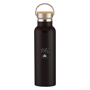 21 Oz. Tipton Stainless Steel Bottle With Wood Lid