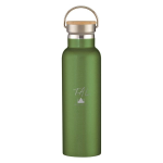 21 Oz. Tipton Stainless Steel Bottle With Wood Lid