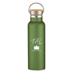 21 Oz. Tipton Stainless Steel Bottle With Wood Lid